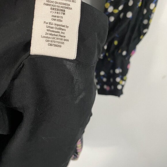 Free People OB736059 Coryn Long Sleeve Mini Dress in Black Combo Size 4 - Picture 7 of 11